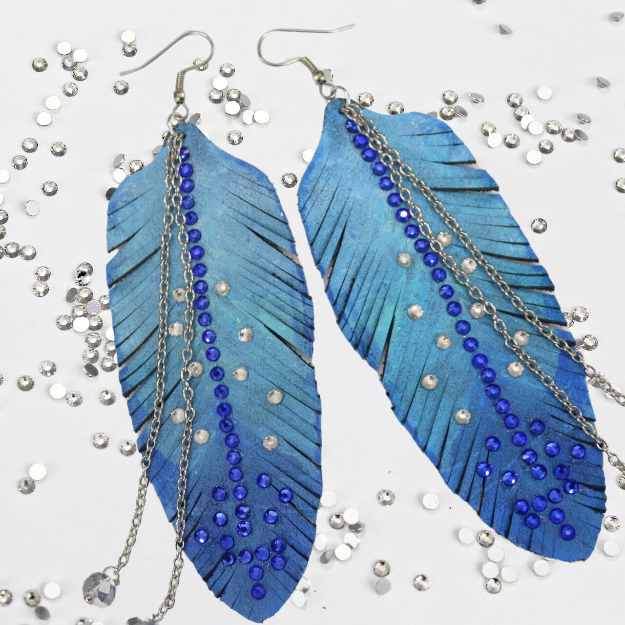 John Bead Sparkle Feather Earrings with Mark Montano!